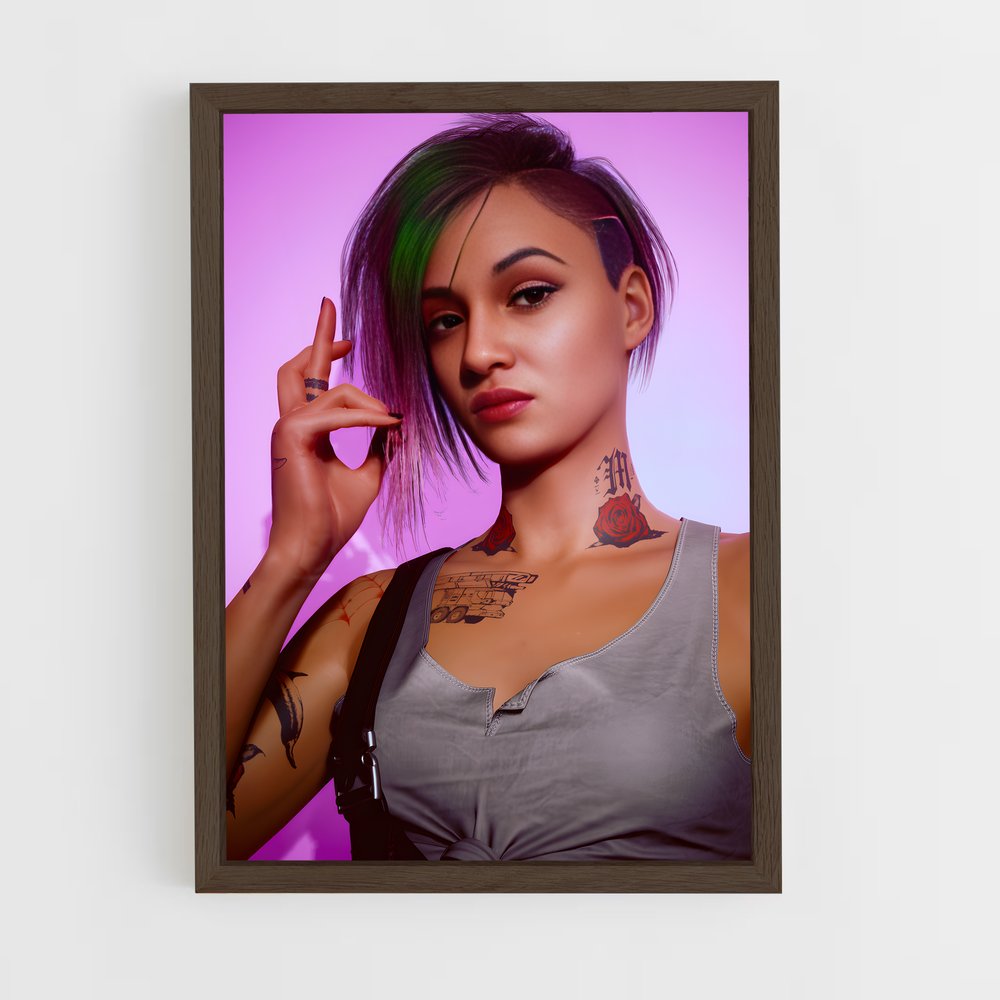 Poster Judy force – affiche Cyberpunk (vue 5)